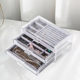 Jewelry Storage Box Portable Gift for Ear Studs Bangle Brooches