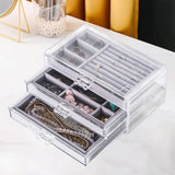 Jewelry Storage Box Portable Gift for Ear Studs Bangle Brooches