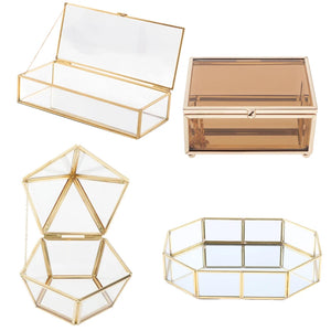Clear Makeup Storage Box Jewelry Display Holder Perfumes Bracelet Pins