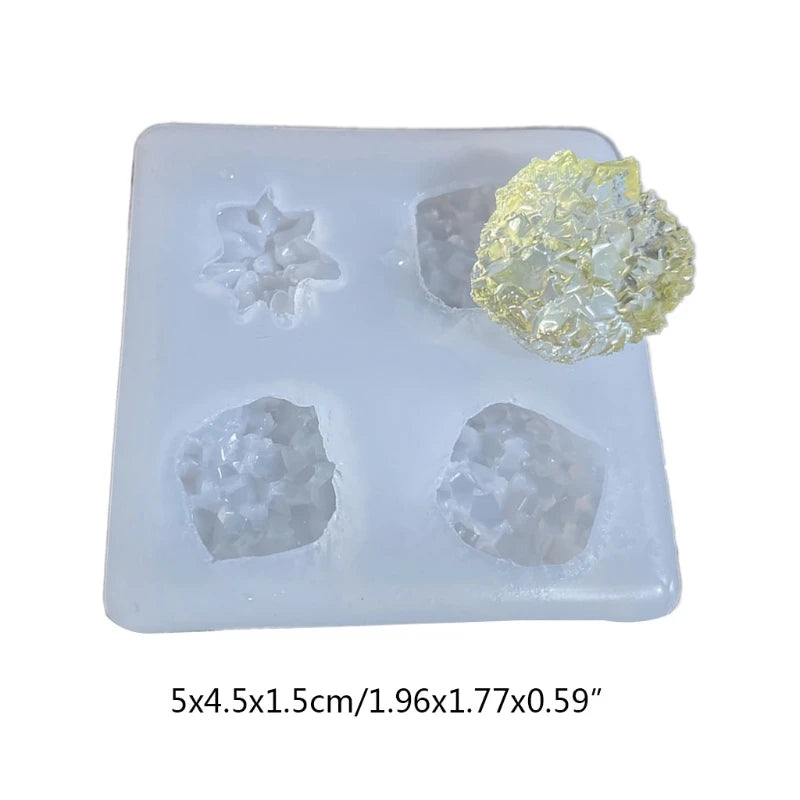 Crystal Cluster Resin Mold for DIY Jewelry Making