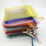 100pcs Organza Gift Bag Drawstring Jewelry Pouch Storage