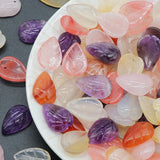 Leaf Shape Multicolor Pendant Beads for DIY Jewelry Making