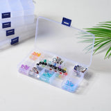 Clear Plastic Bead Storage Containers Adjustable Dividers Box