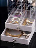 Clear Plastic Jewelry Bead Storage Box Organizer for Girl