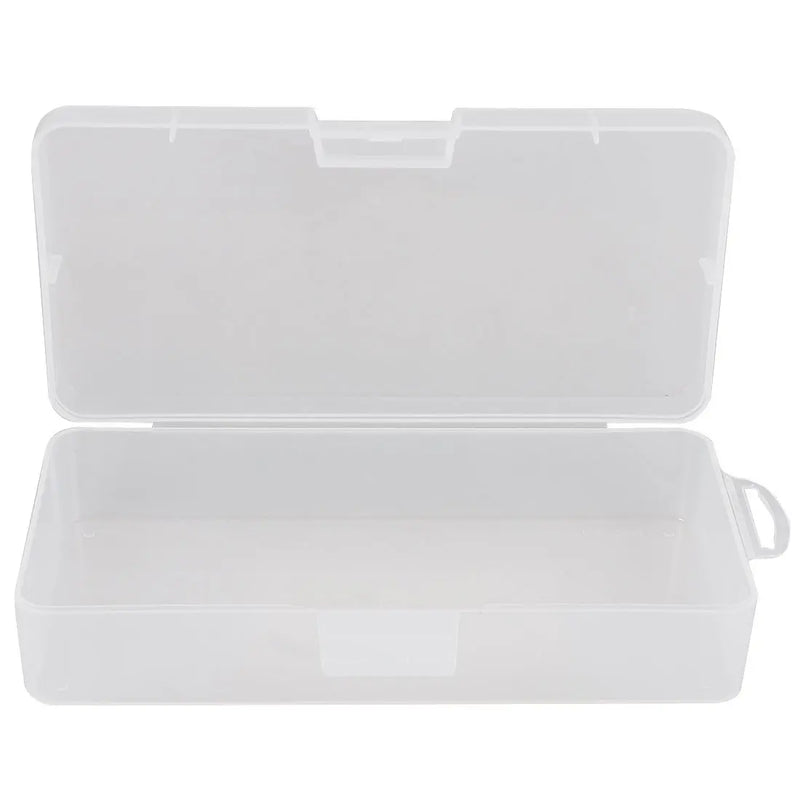 Clear Plastic Jewelry Case Box Holder Container 8.5cm x 4.5cm