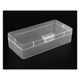 Clear Plastic Jewelry Rectangle Case Box Holder Container 8.5cm x 4.5cm