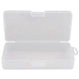 Clear Plastic Jewelry Case Box Holder Container 8.5cm x 4.5cm