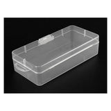 Clear Plastic Jewelry Rectangle Case Box Holder Container 8.5cm x 4.5cm