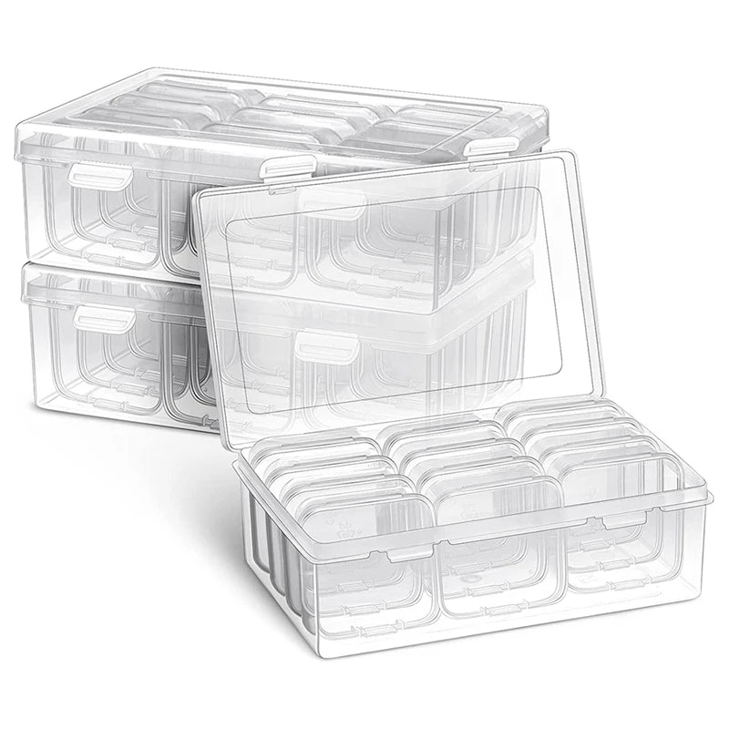 Clear Plastic Storage Cases Small Beads Organizer Container Transparent Boxes
