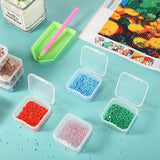 Clear Plastic Storage Cases Small Beads Organizer Container Transparent Boxes