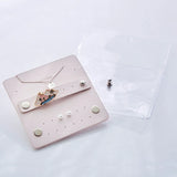Clear PVC Stud Earring Storage Bag Necklace Ring Jewelry Bag