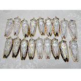 Clear Quartz Pendant Vintage Natural Crystal Necklace 2.5mm