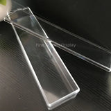 Clear Rectangle Plastic Jewelry Box Necklace Storage Box with Cover