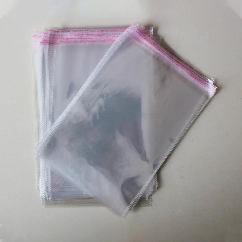 Clear Resealable Cellophane Bags 20x30cm Self Adhesive Seal