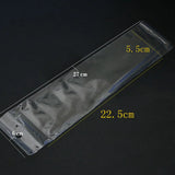 Clear Resealable Cellophane Bags 6x27cm Self Adhesive Seal