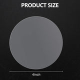 4 Inch Clear Acrylic Circle Discs Boards Blanks Sheets for DIY Crafts