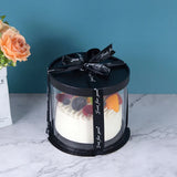 Clear Round Cake Box Birthday Paty Clear Packing Box Baby Shower