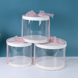 Clear Round Cake Box Birthday Paty Clear Packing Box Baby Shower