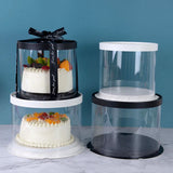 Clear Round Cake Box Birthday Paty Clear Packing Box Baby Shower