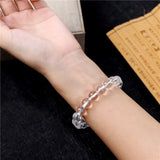 Clear Round Crystal Bracelet Beaded Bangles Fine Jewelry