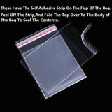 Clear Self Adhesive Seal OPP Plastic Cellophane Bag Christmas Gift Bags