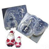 Clear Silicone Santa Claus Mold For Epoxy Resin Jewelry Making