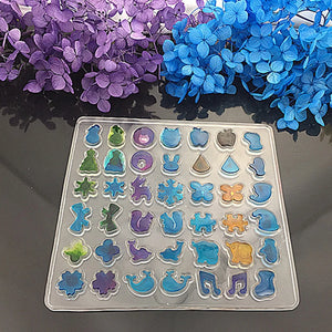 Clear Silicone Ear Stud Earring Mold Resin Casting Mould DIY Hand Crafts