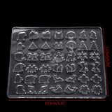 Clear Silicone Ear Stud Earring Mold Resin Casting Mould DIY Hand Crafts