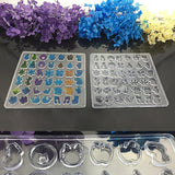 Clear Silicone Ear Stud Earring Mold Resin Casting Mould DIY Hand Crafts