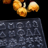 Clear Silicone Ear Stud Earring Mold Resin Casting Mould DIY Hand Crafts