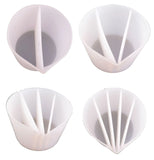 Clear Silicone Epoxy Resin Mixing Cups for DIY Jewelry Making
