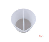 Clear Silicone Epoxy Resin Mixing Cups for DIY Jewelry Making