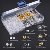 Clear Silicone Rubber Ear Plug Earring Clasp Alloy Earrings Kit DIY Jewelry