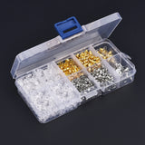 Clear Silicone Rubber Ear Plug Earring Clasp Alloy Earrings Kit DIY Jewelry