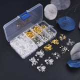 Clear Silicone Rubber Ear Plug Earring Clasp Alloy Earrings Kit DIY Jewelry