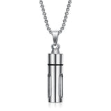 Clear Tube Perfume Bottle Necklace Diffuser Pendant