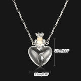Water Drop Perfume Bottle Necklace for Women