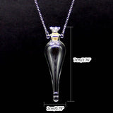 Water Drop Perfume Bottle Necklace for Women