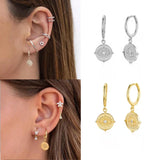 Zircon Snake Stud Earring Crystal Piercing Jewelry