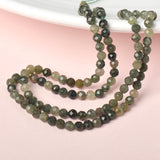 Green Hair Stone Loose Beads 3mm-2mm Clear Gray Blend 50g Bag