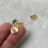 50pcs 8mm Matte Disc Logo Tag Stainless Steel Engravable Round Tag