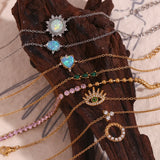 Butterfly Zircon Heart Steel Bracelet