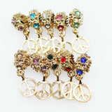 50pcs/lot Peace Beads Charms DIY Bracelets & Bangles Pendant Jewelry Charms
