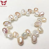 Pink Purple Freshwater Pearl Bracelet for Women Gift