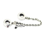 Sterling Silver Climbing Mouse Safety Chain for Bracelets