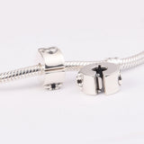 925 Sterling Silver Mickey Minnie Clip Charm Bead Moments Bracelet DIY Gift