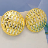 Double Plated Stud Earrings for Women
