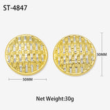Double Plated Stud Earrings for Women