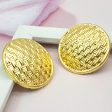 Round Shaped Clip Earrings for Women - Modern Stud Earrings for Halloween Xmas