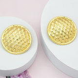 Round Shaped Clip Earrings for Women - Modern Stud Earrings for Halloween Xmas
